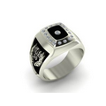 10K White Gold Classic Style Ring, Custom Design